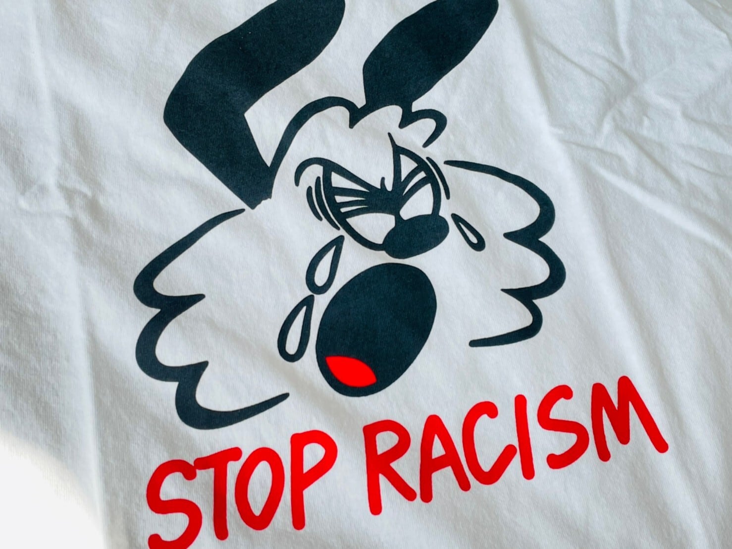 GIRLS DON'T CRY STOP RACISM TEE XL WHITE 55JK0426 | BRAND BUYERS OSAKA