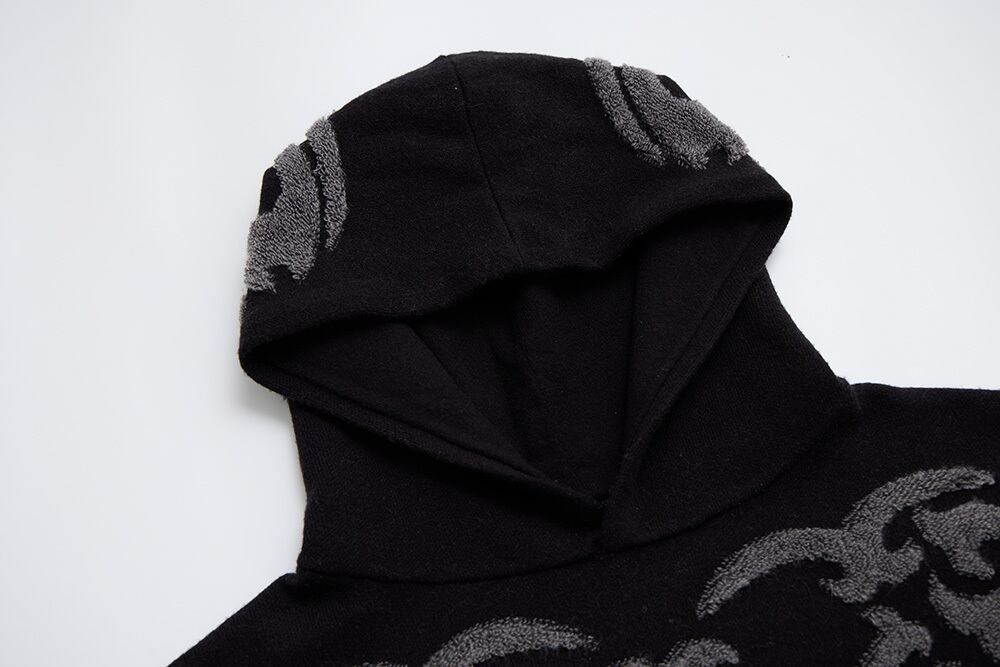 D3C] スカルパーカー 黒 | 8bit.t.d