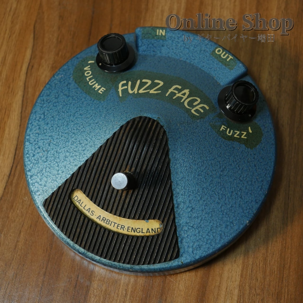 VINTAGE 1969~1970s DALLAS-ARBITER Fuzz Face Hammertone Blue 