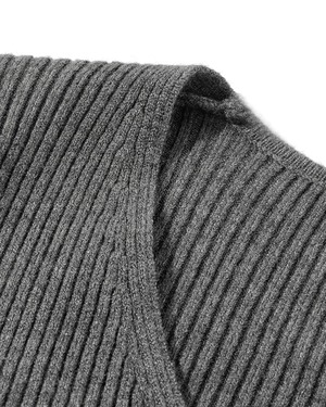 フレアスリーブリブトップス 4color A0436