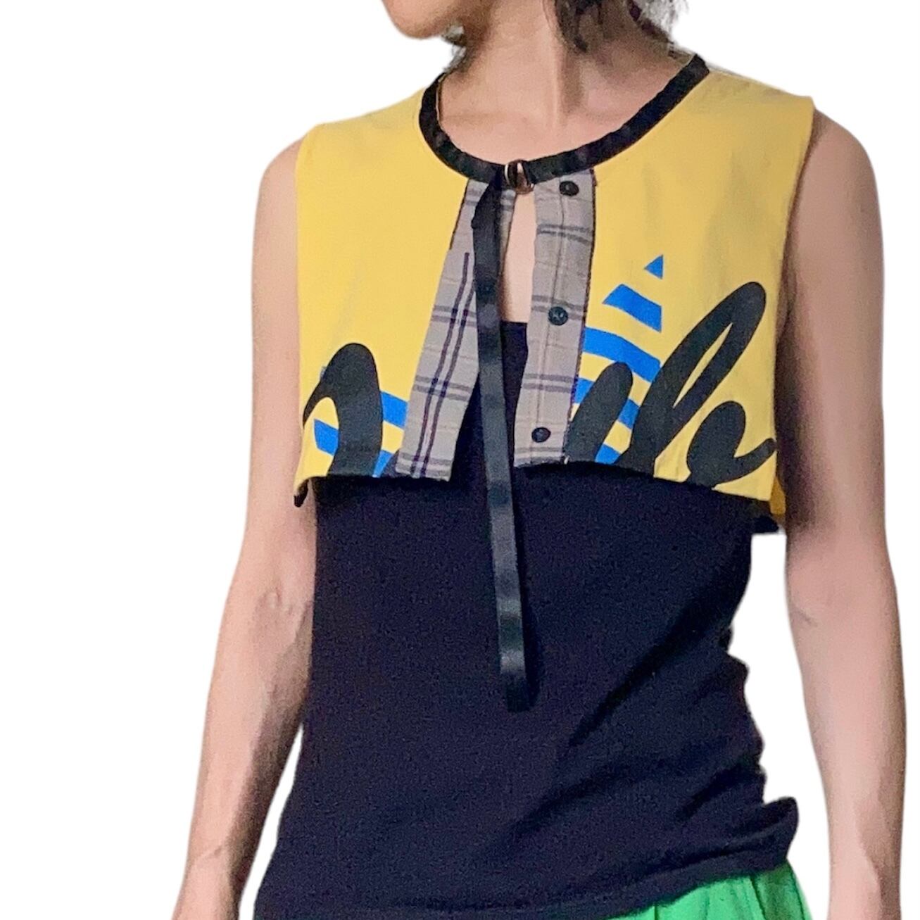 ZOZOTTE つけ襟 / イエローロゴプリント