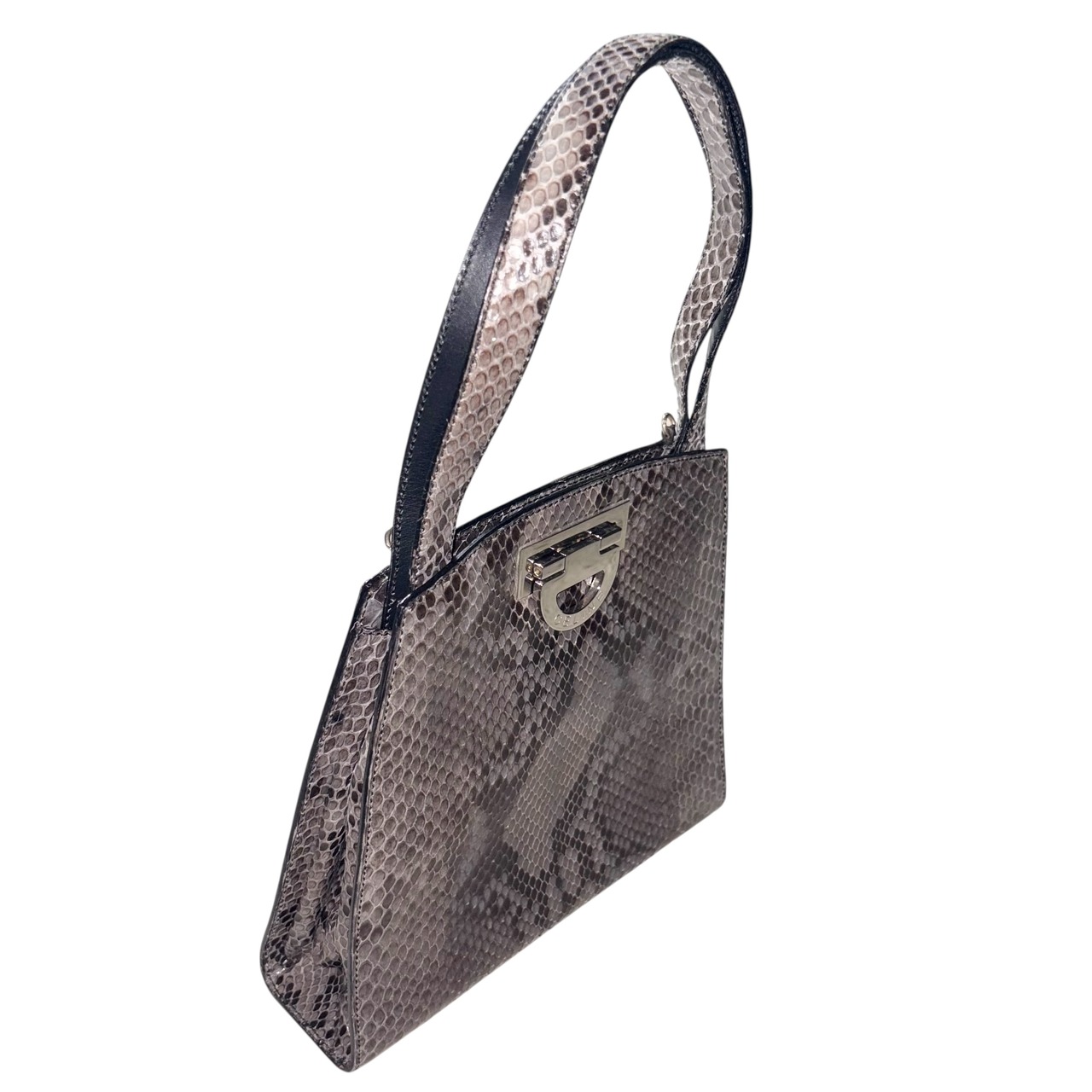 vintage CELINE python leather hand bag