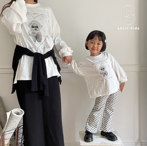 【Lovin'】フーディーパピーT アイボリー 80〜130cm