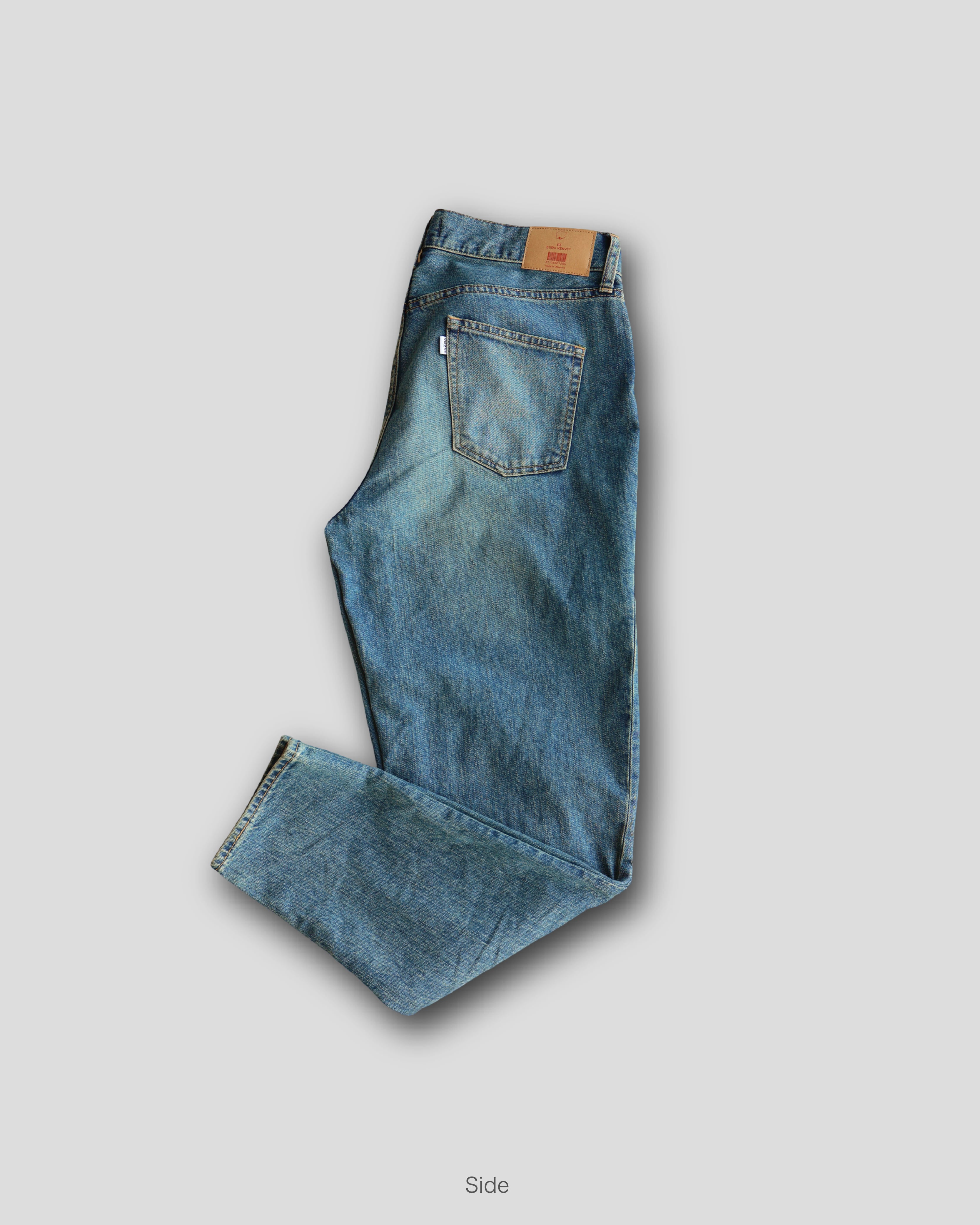 EUROKENVY 岡山デニムストレッチテーパードスラックス KV-555】岡山デニムストレッチテーパードスラックス【テーパード