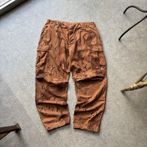 US ARMY Choco Chip Camouflage "Germent Dye" cargo pants ①【仙台店】