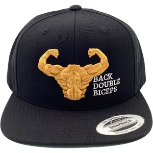 3D【筋肉】バックダブルバイセップ刺繍キャップ