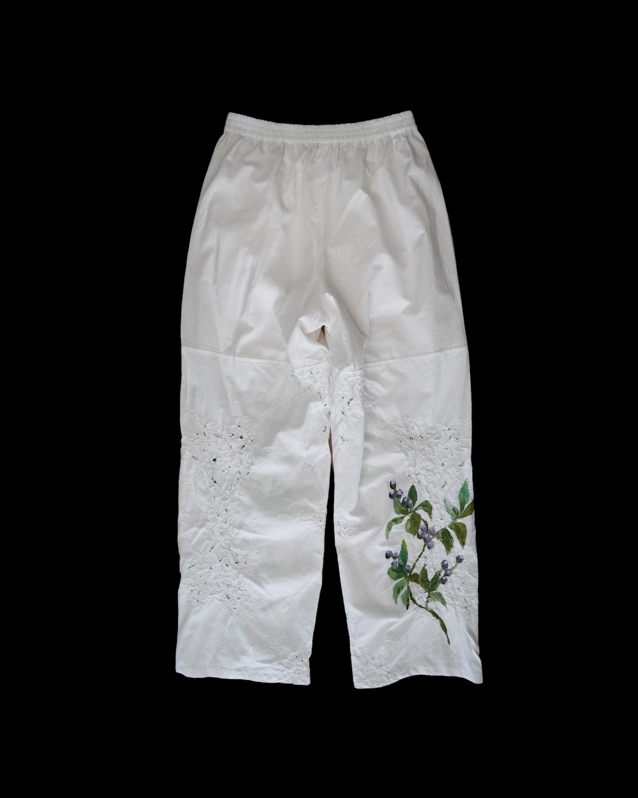 vintage lace pants purple echinacea