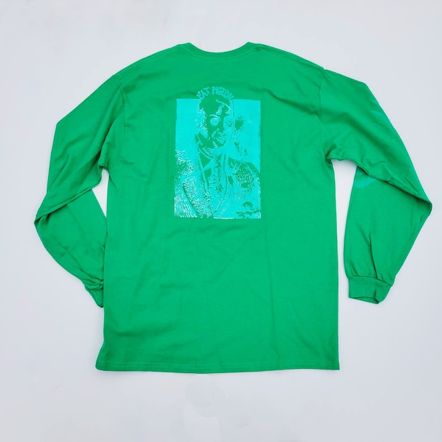 FAT PIGEON RECORDS "GLOOM-13" LONG TEE GREEN L