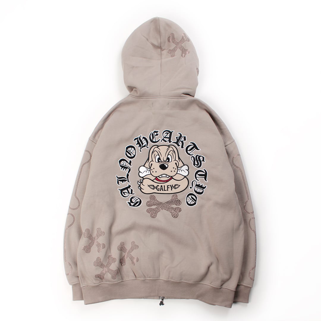 【GALFY】ピカピカ骨骨パーカー  153077 ガルフィー パーカー ストリート ブランド メンズ レディース ユニセックス
