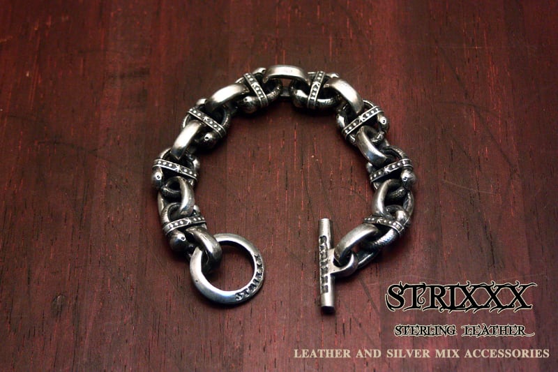 お買い得SALE 35 Ｈ型スネークブレスレット STRIXXX sterling leather