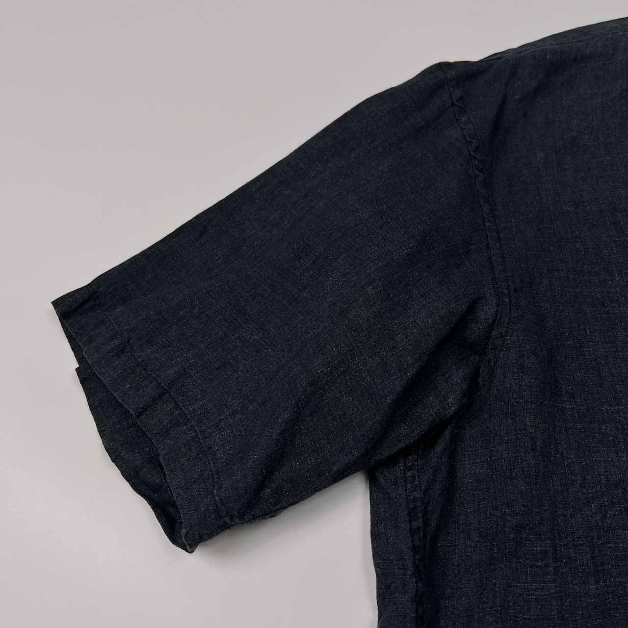 麻100% UNITED ARROWS ユナイテッドアローズ LINIFICIO 開襟 オープン