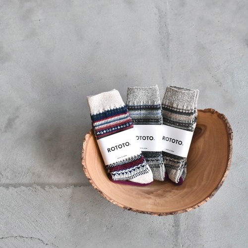 ROTOTO | NORDIC PATTERN SOCKS　