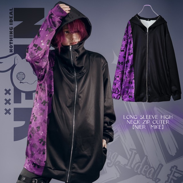 《3/17日目玉大特価66%OFF》LONG SLEEVE HIGH NECK ZIP OUTER【NIER×MIKE】