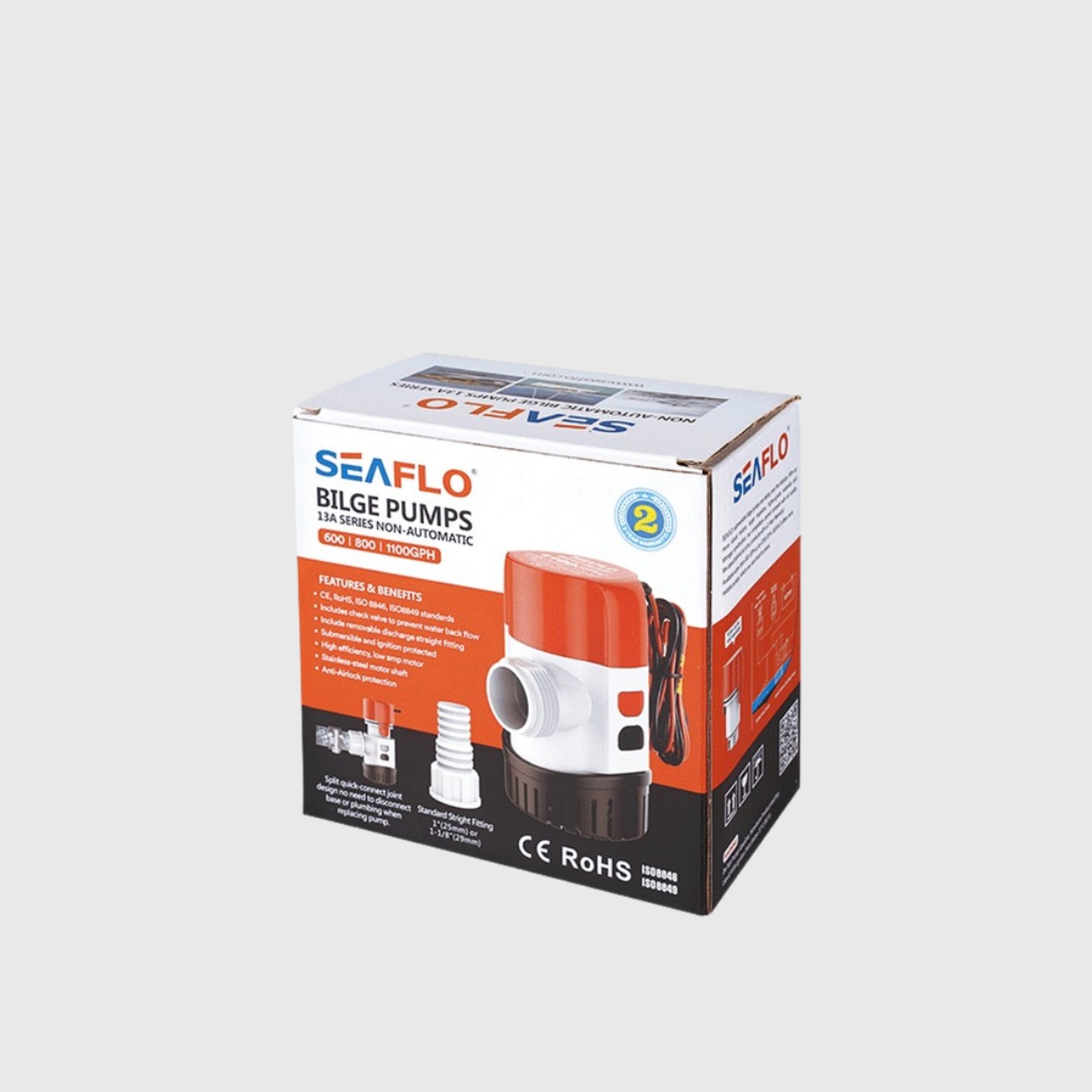 マニュアルビルジポンプ13Aシリーズ【800GPH 24V】