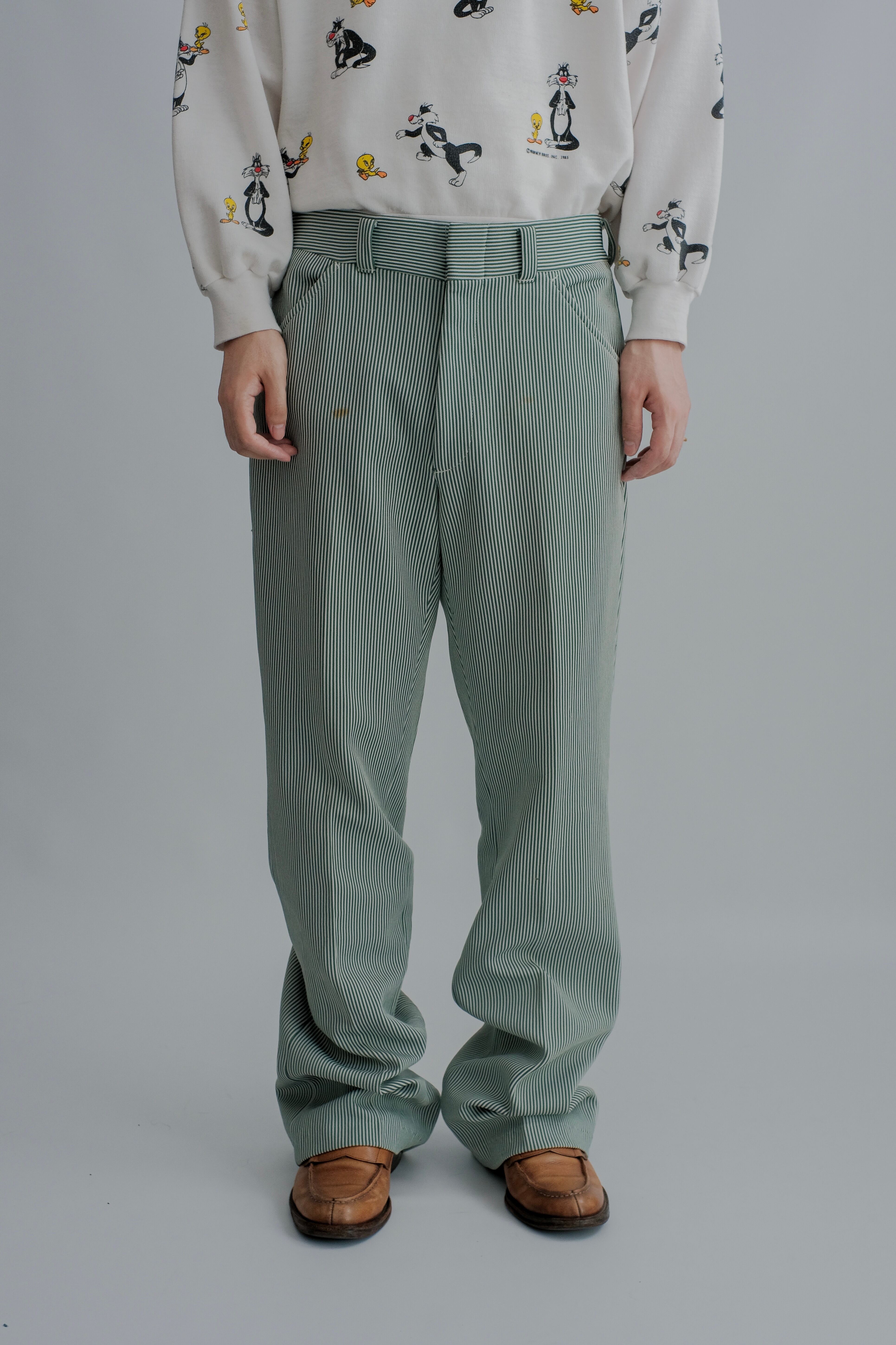 1980s stripe pants