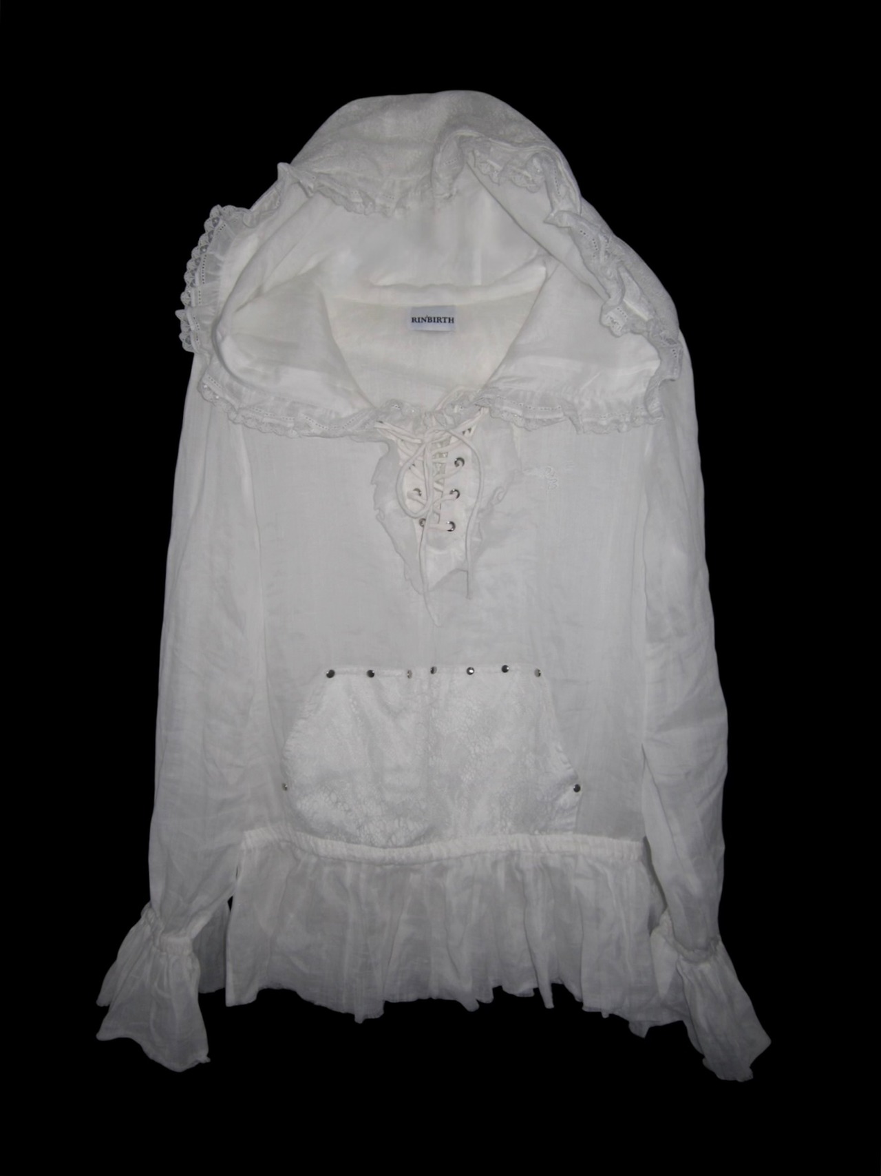 【RINBIRTH】Veil Hoodie Dress 40023