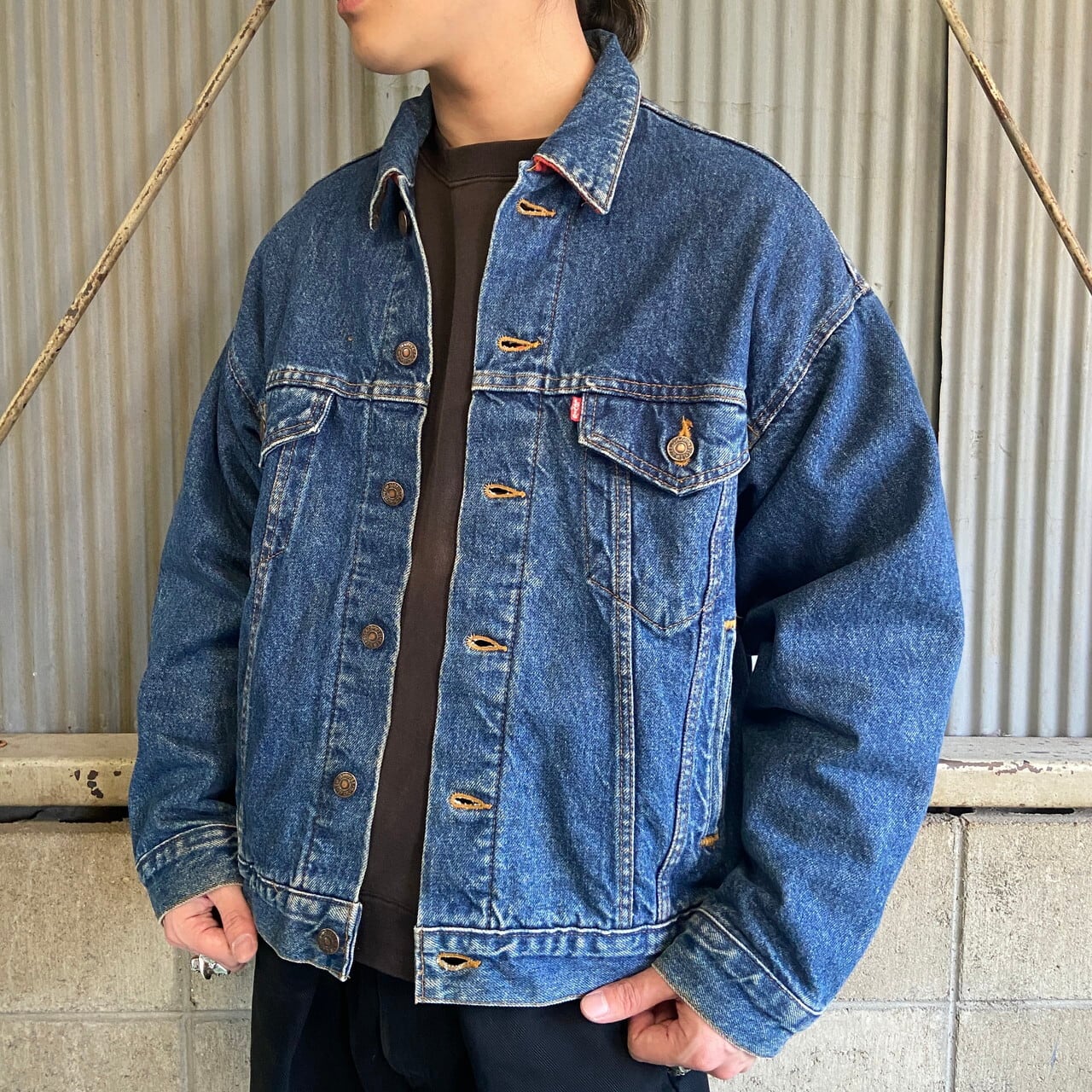 80's USA製 ビンテージ ■ Levi's リーバイス チェック ライナー