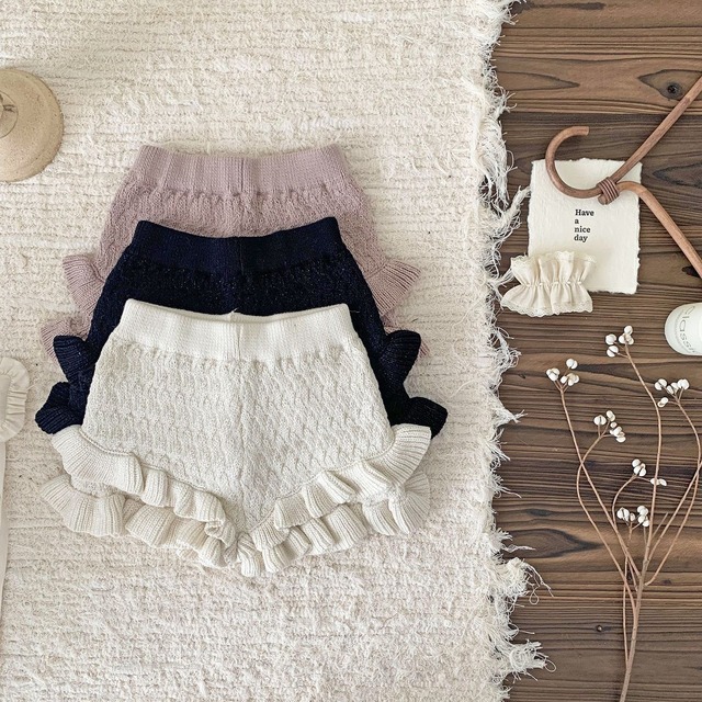 【予約商品】[73-110cm] confetti knit pants 3col