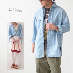 orslow [オアスロウ] VINTAGE FIT CHAMBRAY WORK SHIRT (UNISEX)  [03-v8070-99] ヴィンテージ フィット シャンブレーワークシャツ・ブルー 青 ワークシャツ・ダンガリーシャツ・ブルーワーク・ブルーシャンブレー・MEN'S / LADY'S [2023SS]