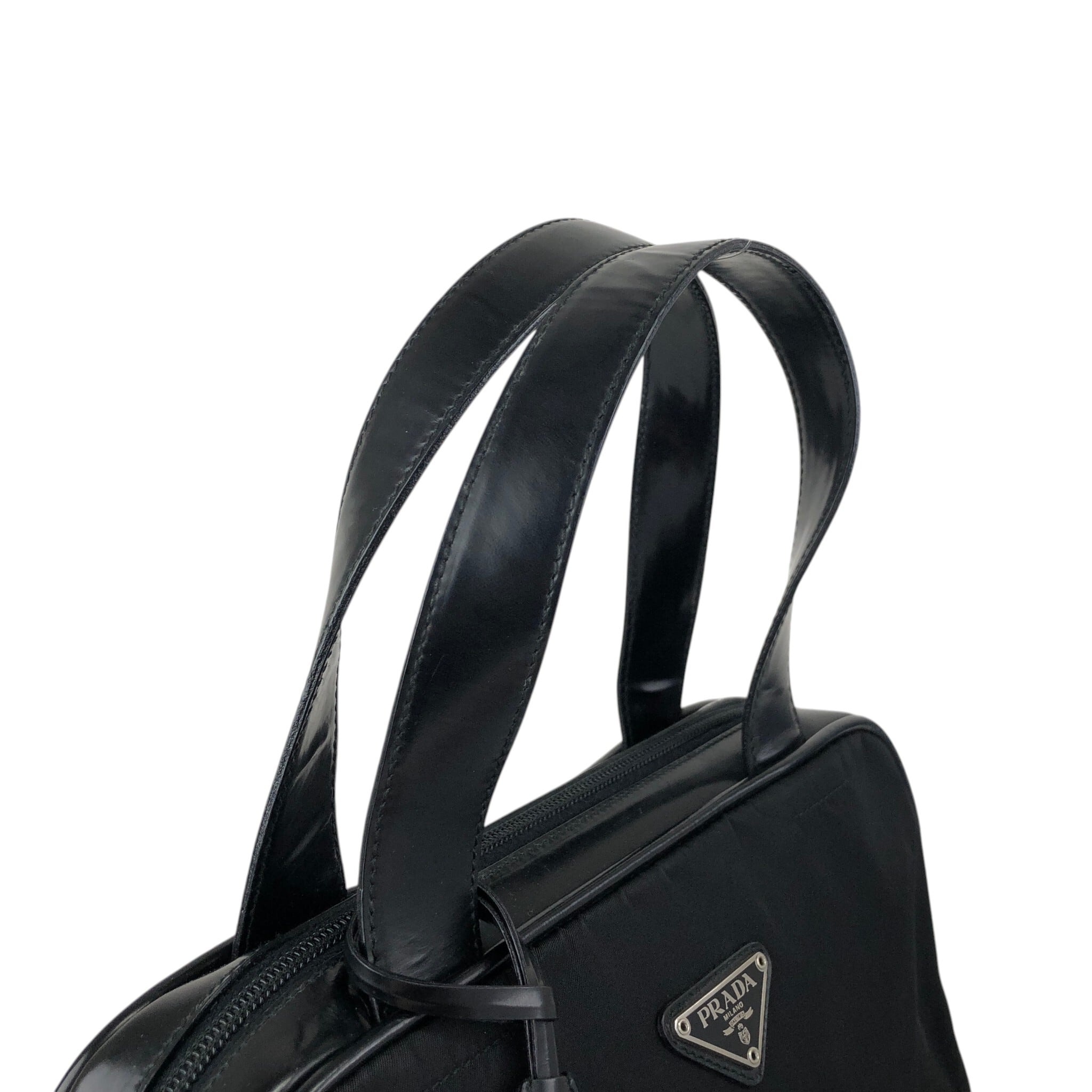 PRADA プラダ ハンドバッグ ブラック トライアングルロゴ ナイロン