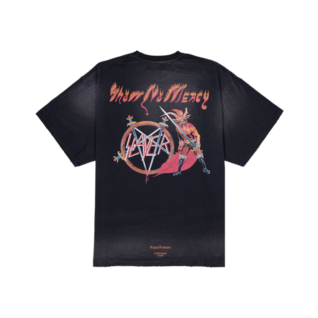 [UNDERMYCAR] SLAYER Undermycar Show No Mercy Vintage Washed T-Shirts Black 正規品 韓国ブランド 韓国通販 韓国代行 韓国ファッション アンダーマイカー 日本 店舗
