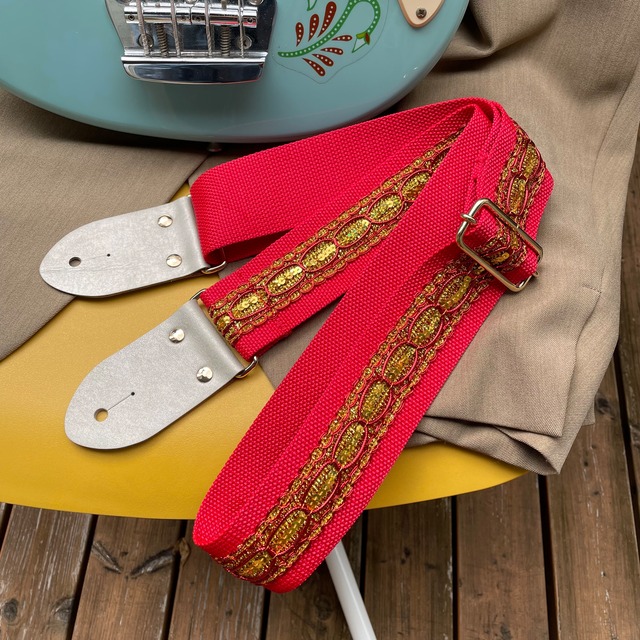 インド風ギターストラップ