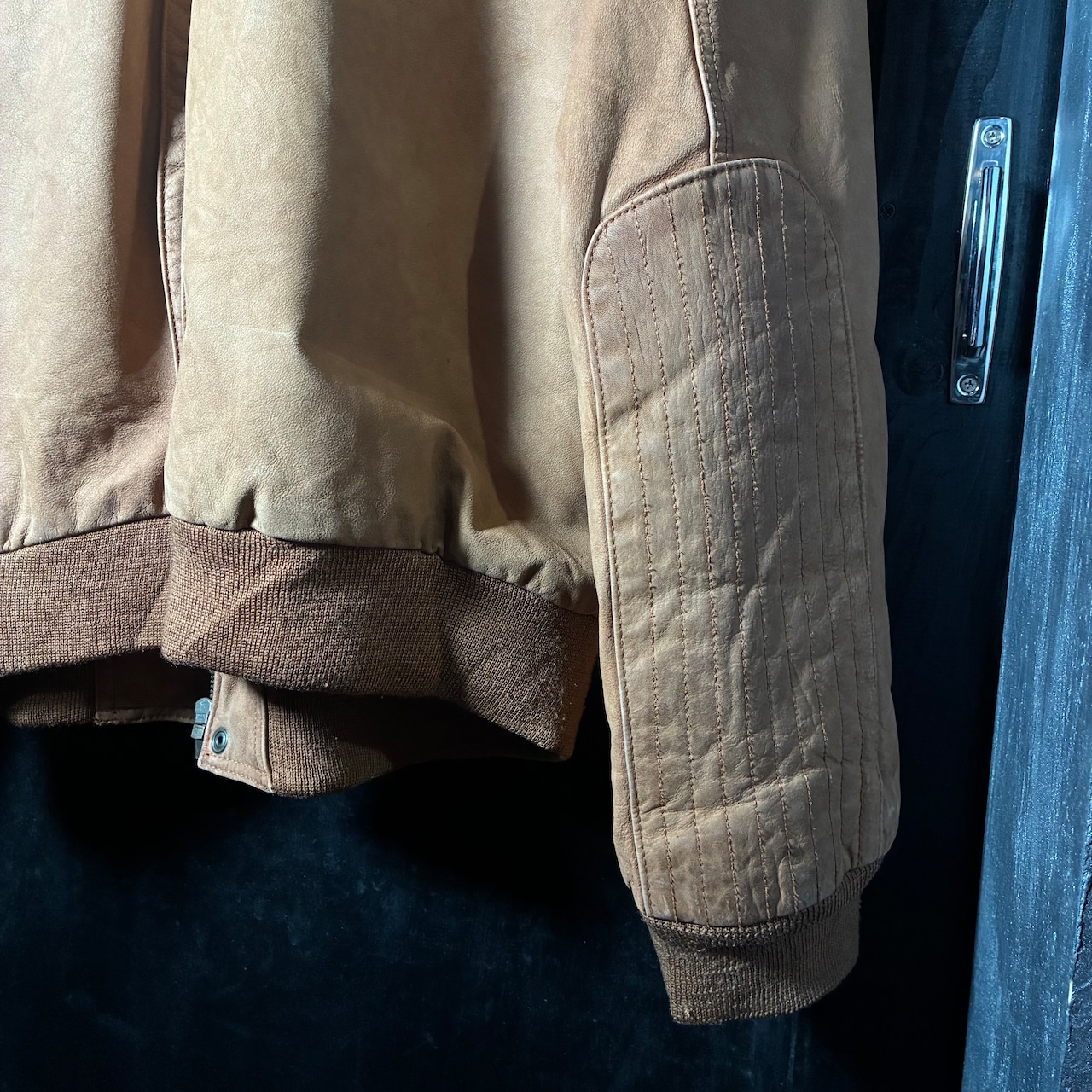 90s Marlboro レザージャケット 本革 マルボロ ブラウン