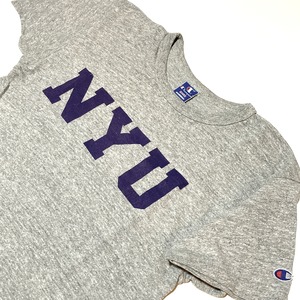 champion : 90’s ‘NYU’ print Tee (used)