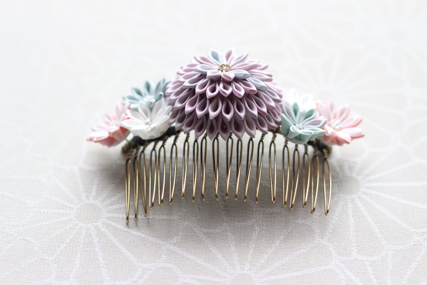 つまみ細工 コームとUピンのセット | Petit Bonheur（プチボヌール