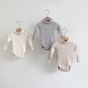 【BABY】ハイネックリブロンパース