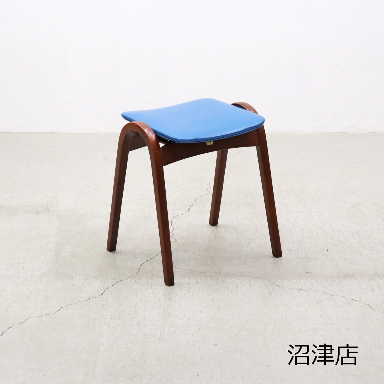 沼津店】レトロ ヴィンテージ 回転スツール ラウンド 円形 ミッド