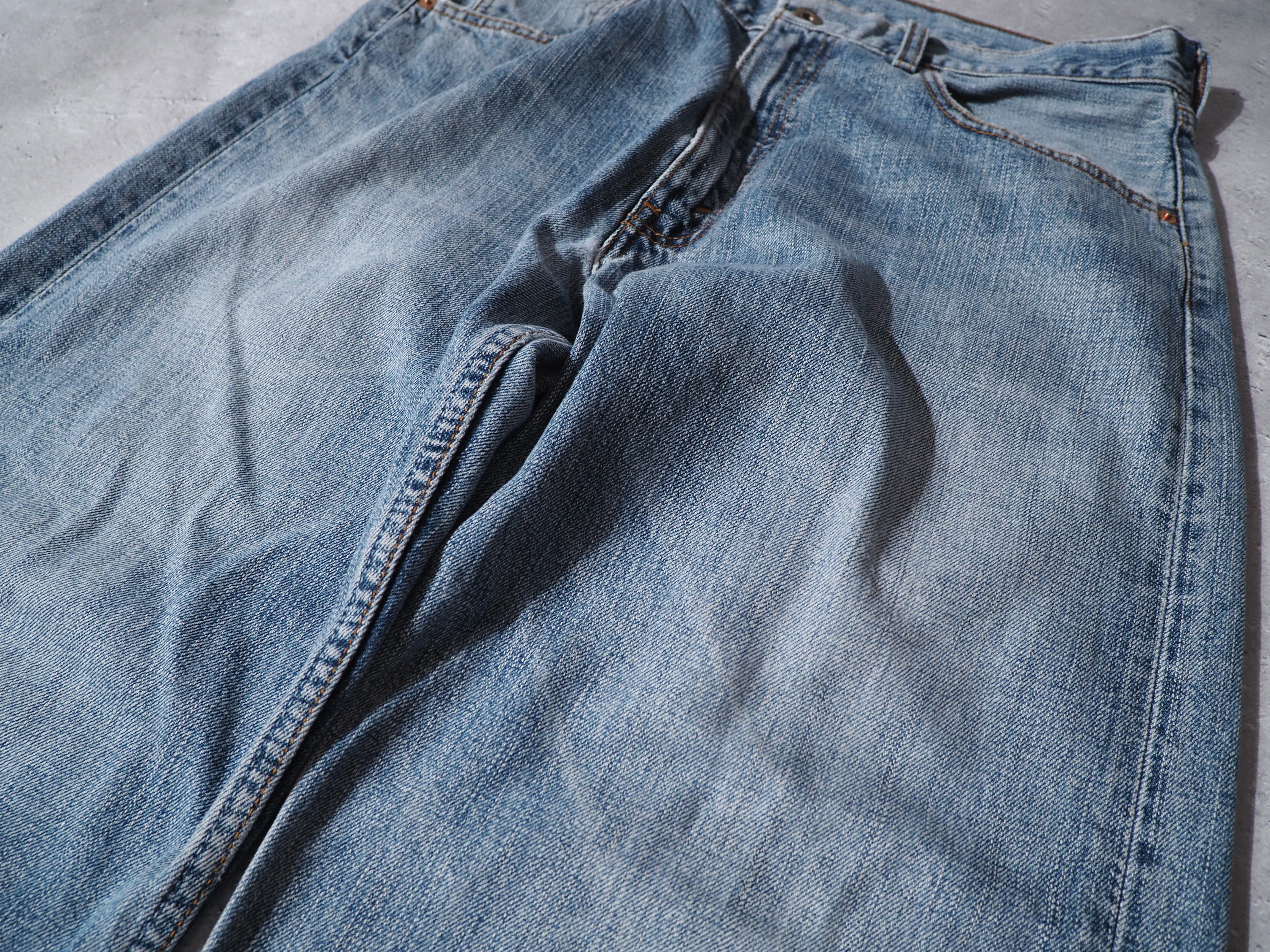 1980 - 90s Levi's 503 cut off straight wide denim pants