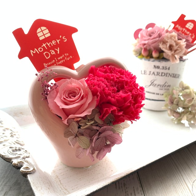 ♥母の日・母の月♥ Mother's Day モロッコタイルＢＯＸアレンジメント