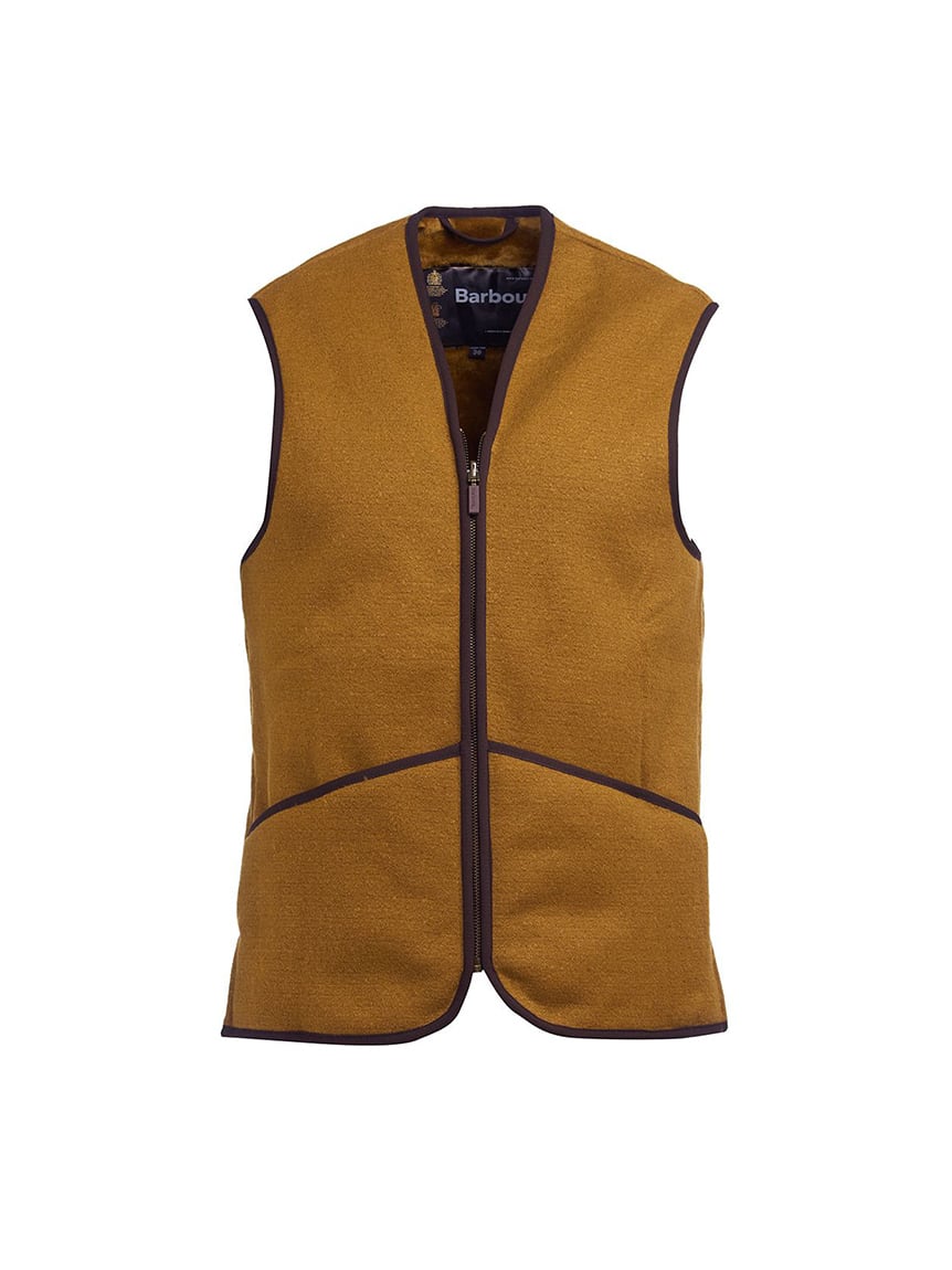 BARBOUR (バブアー) - WARM PILE WAISTCOAT ZIP-IN LINER(ジップインライナー) MLI0004 BROWN