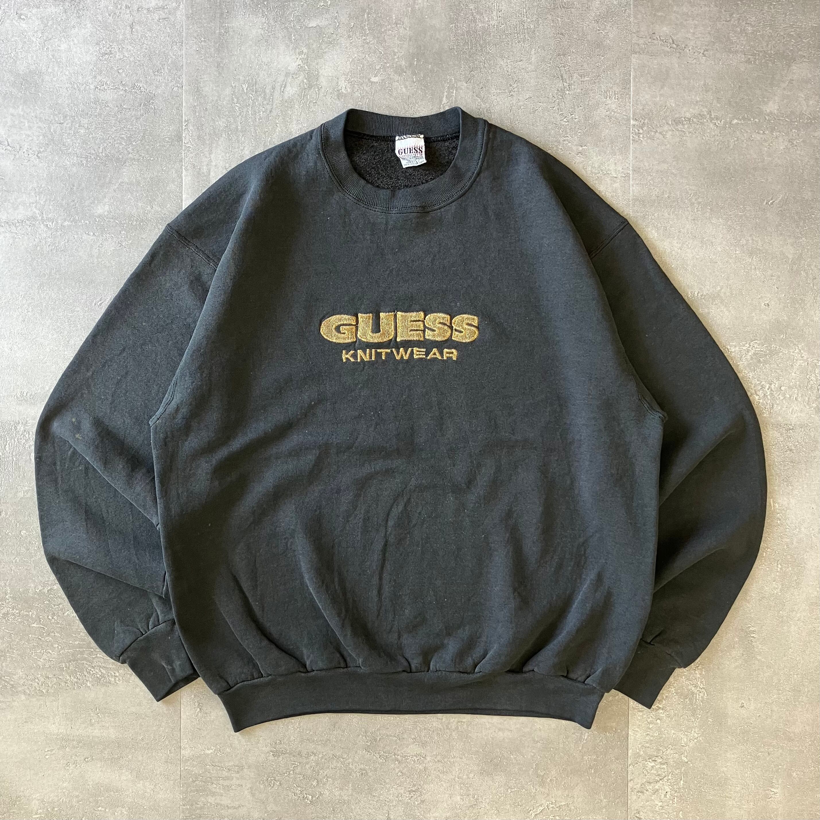 GUESS 90s usa製 ブラック スウェット XL程度 No.2032