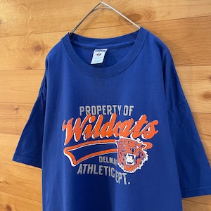 【JERZEES】WILDCATS  Tシャツ ベースボールロゴ XL ワイルドキャッツ US古着 アメリカ古着