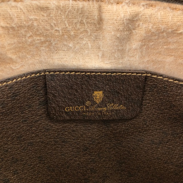 GUCCI グッチ シェリーライン GG ショルダーバッグ ブラウン GGロゴ PVC vintage ヴィンテージ オールド xif7sk
