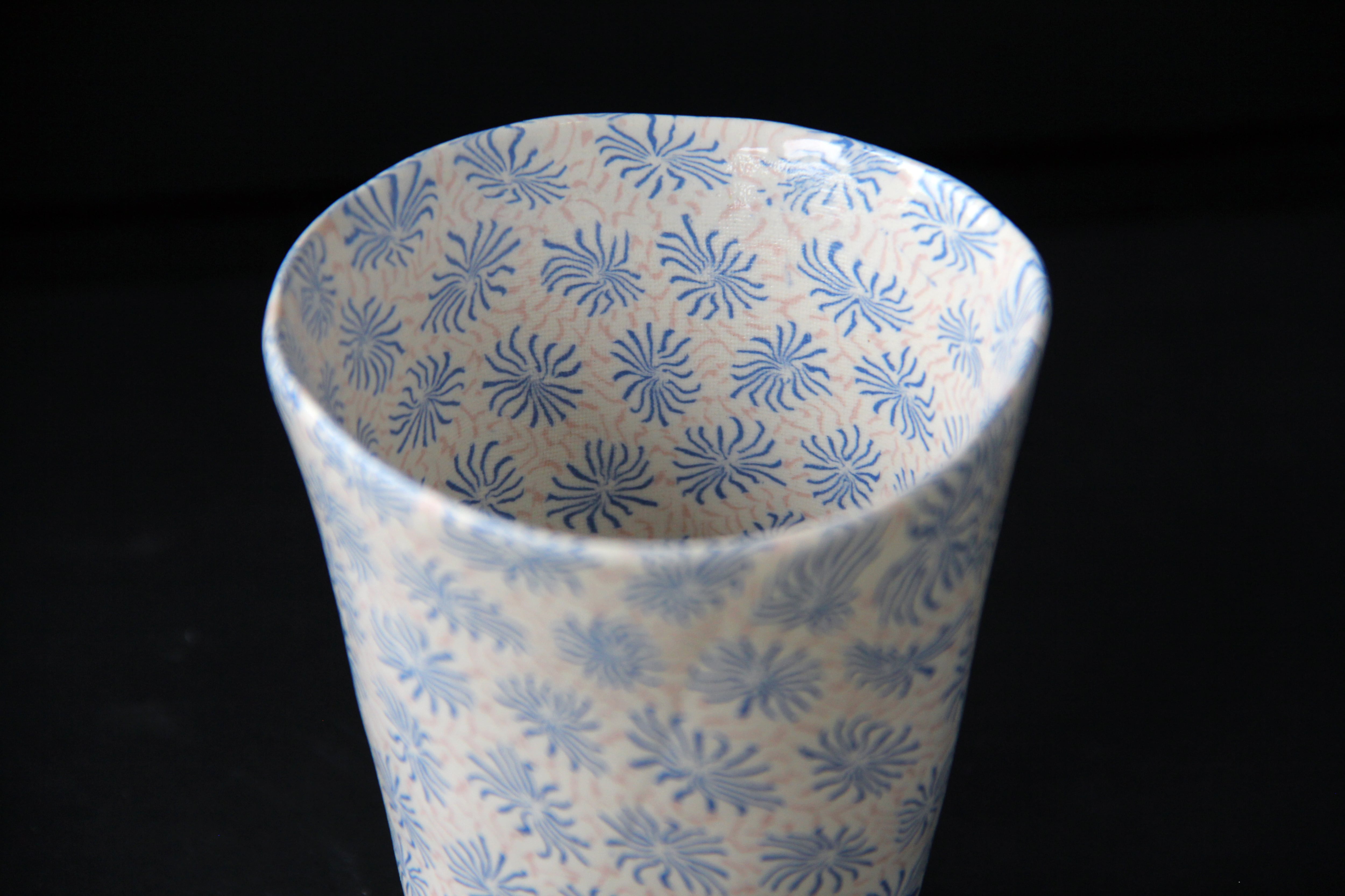 更紗窯 長江 哲男 練上 フリーカップ 【商品番号：062】 | 瀬戸蔵