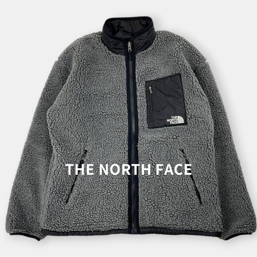 THE NORTH FACE ノースフェイス 23AW リバーシブル パイル ボア ブルゾン ジャケット NP72333 グレー 黒 M / J&NREUSE メンズ アウター