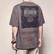 バックビックプリントTシャツ A4163