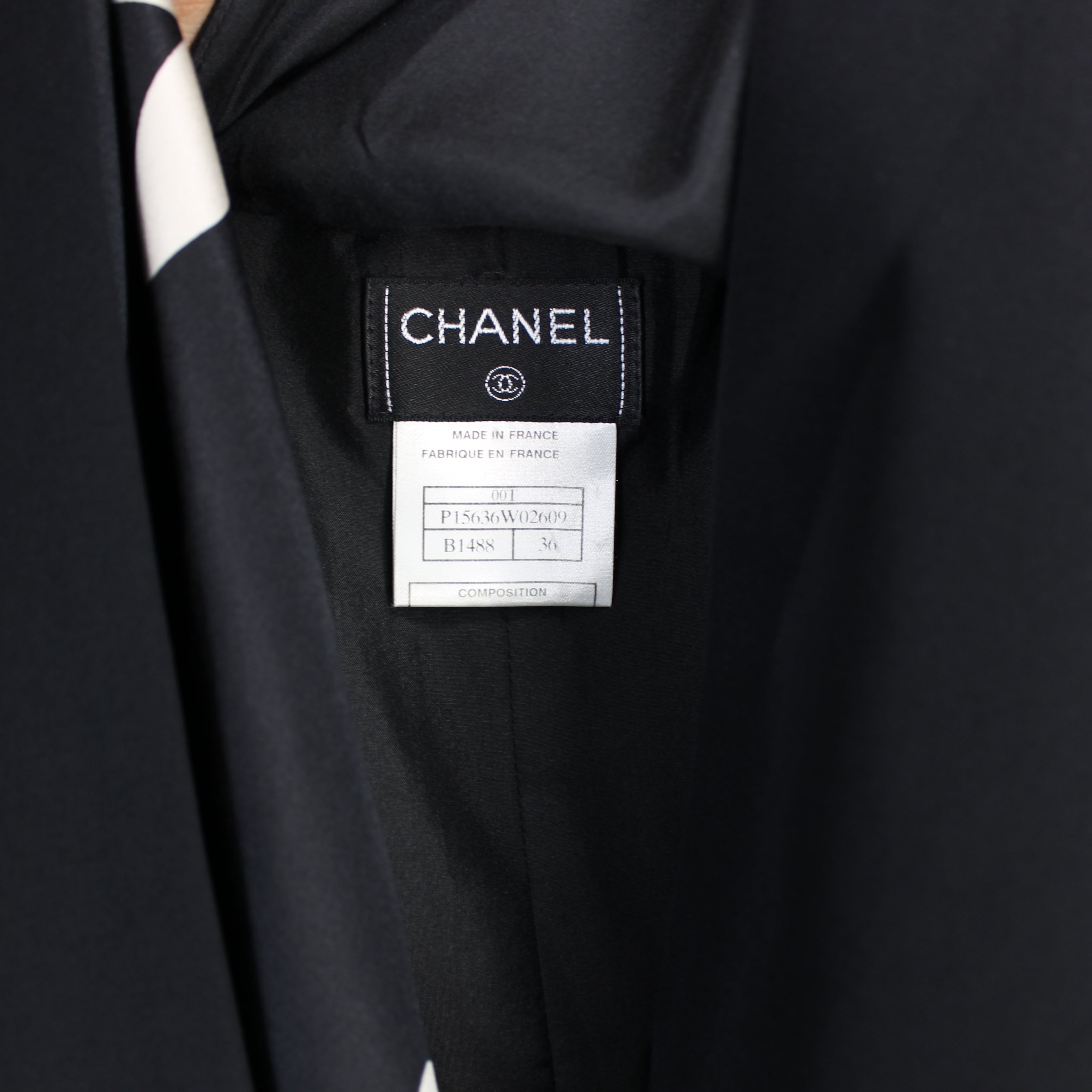 CHANEL シャネルココマークボタンウールセットアップ ベルト付-