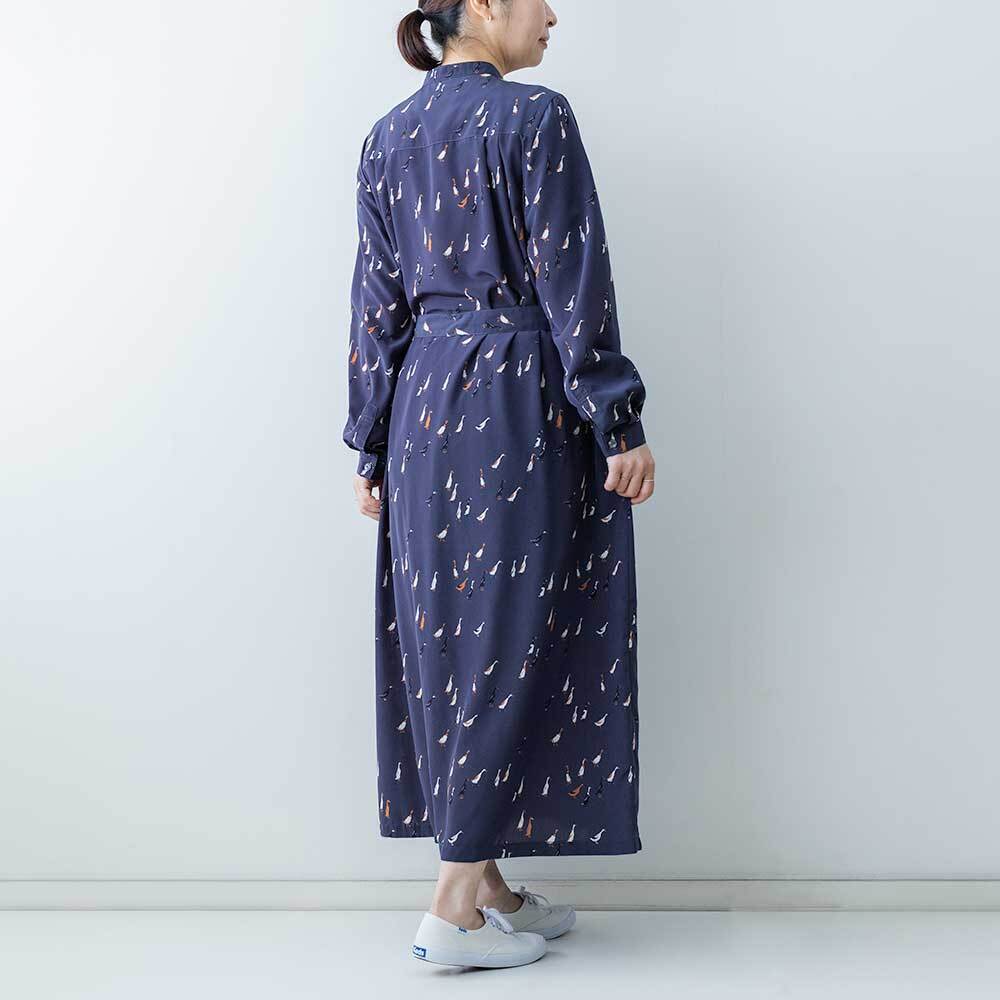 Blanc Bleu Minuit アヒルptスタンドネックワンピース | LASQ store