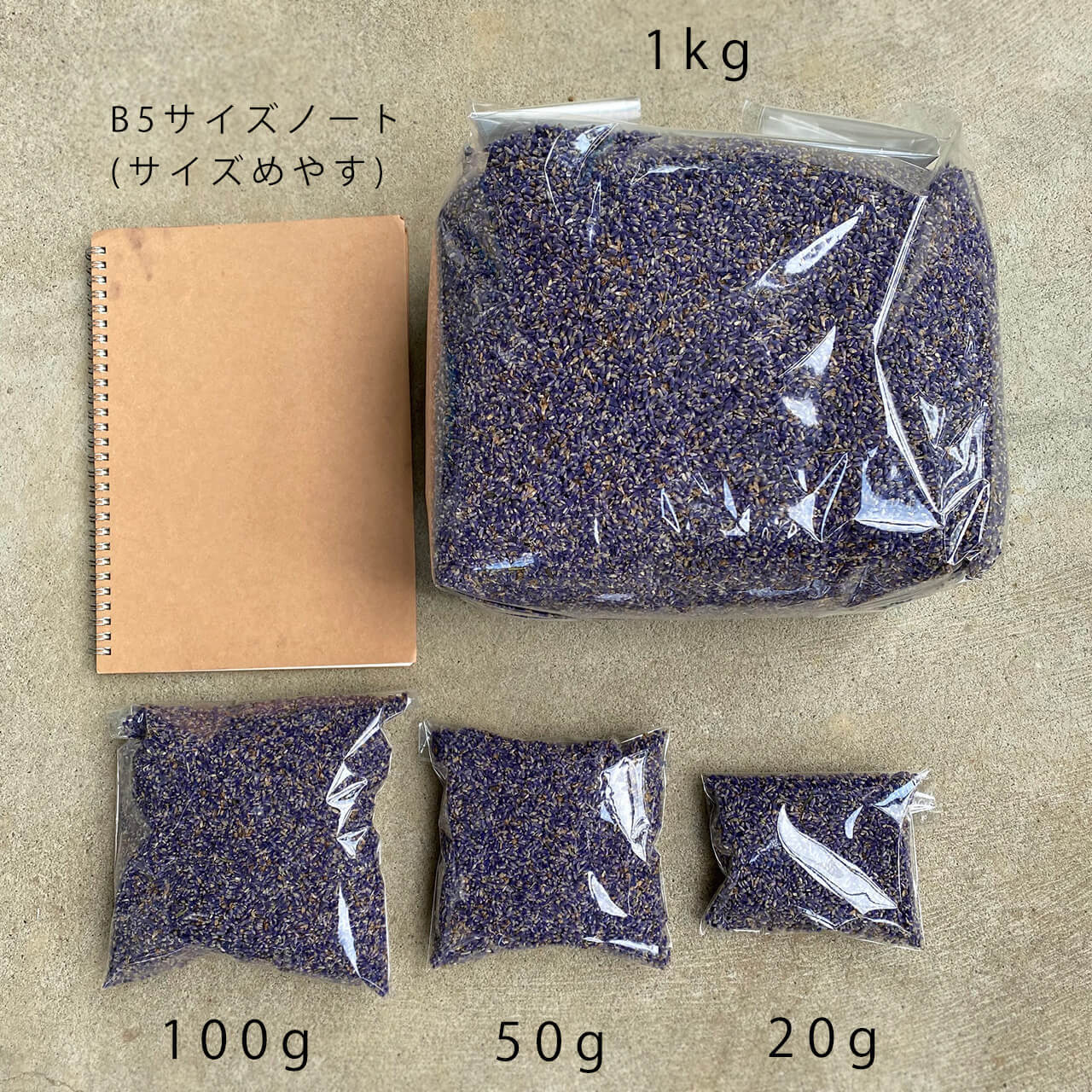 北海道富良野産ラベンダーポプリ 【50g】色がきれいな濃紫３号 ...