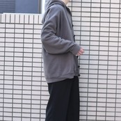 custom china button wolf embroidery hoodie