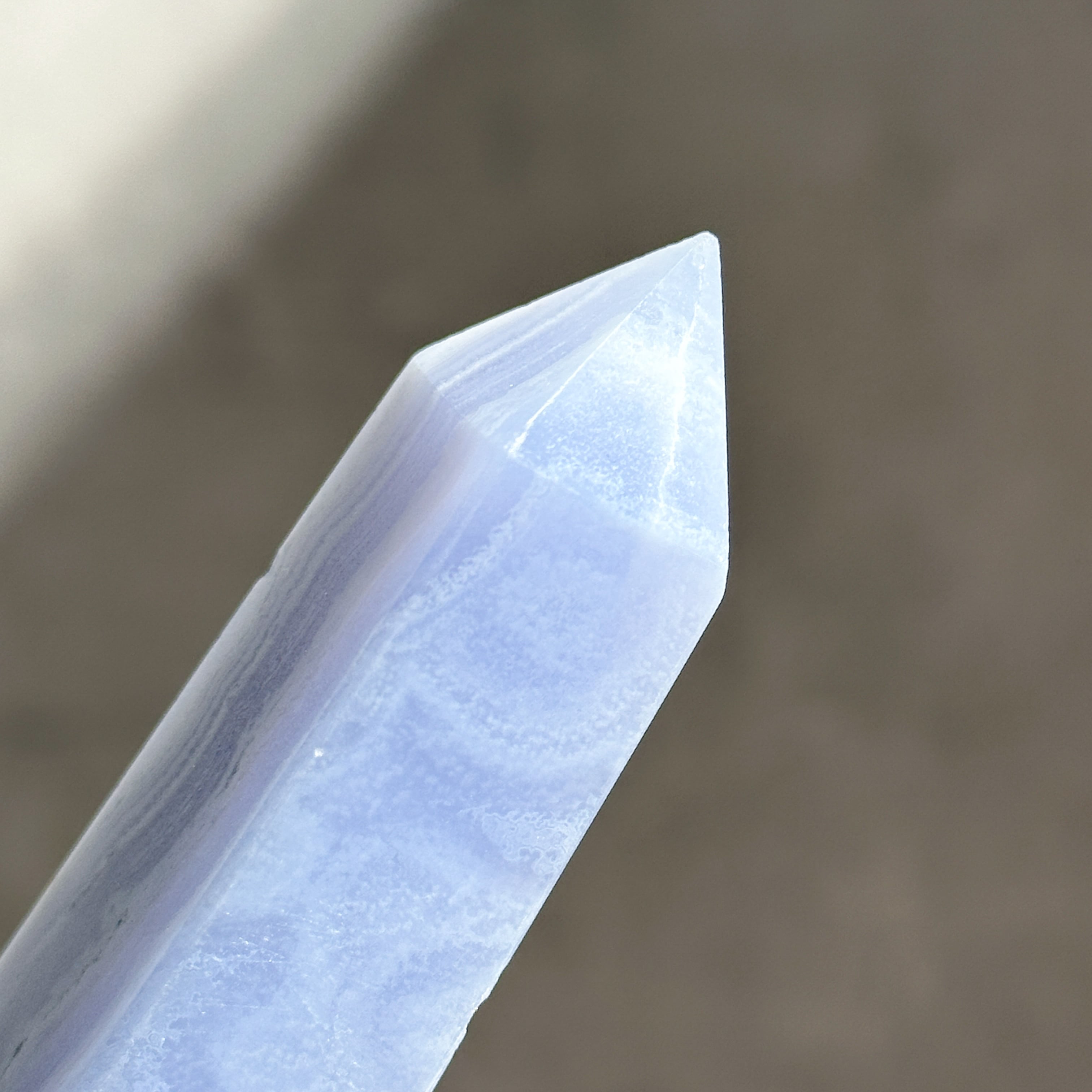 ハイクオリティ ブルーレースアゲート タワー ポイント オベリスク ④ ブルーレースアゲート タワー 11◇ Blue Lace Agate ◇天然石・鉱物