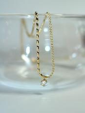 Dual zirconia necklace