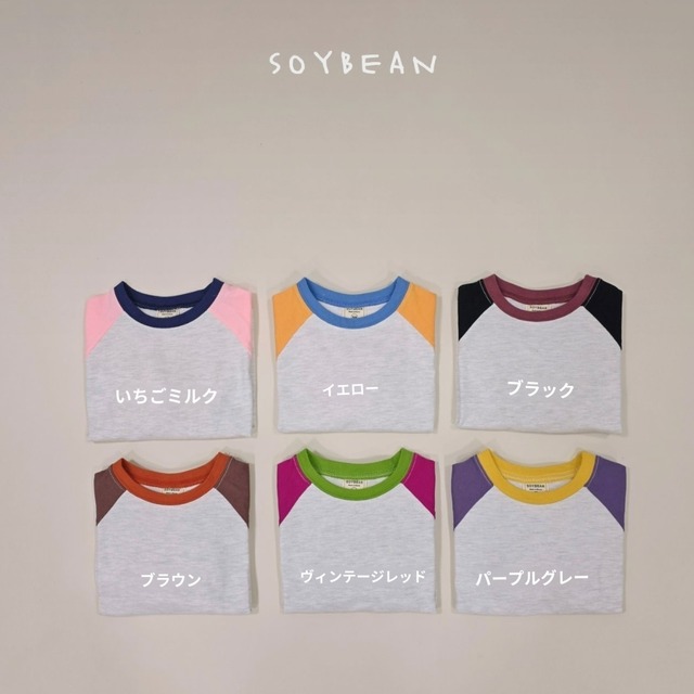 《送料無料》予約:ビンテージラグランT【soybean】※ジュニアサイズ