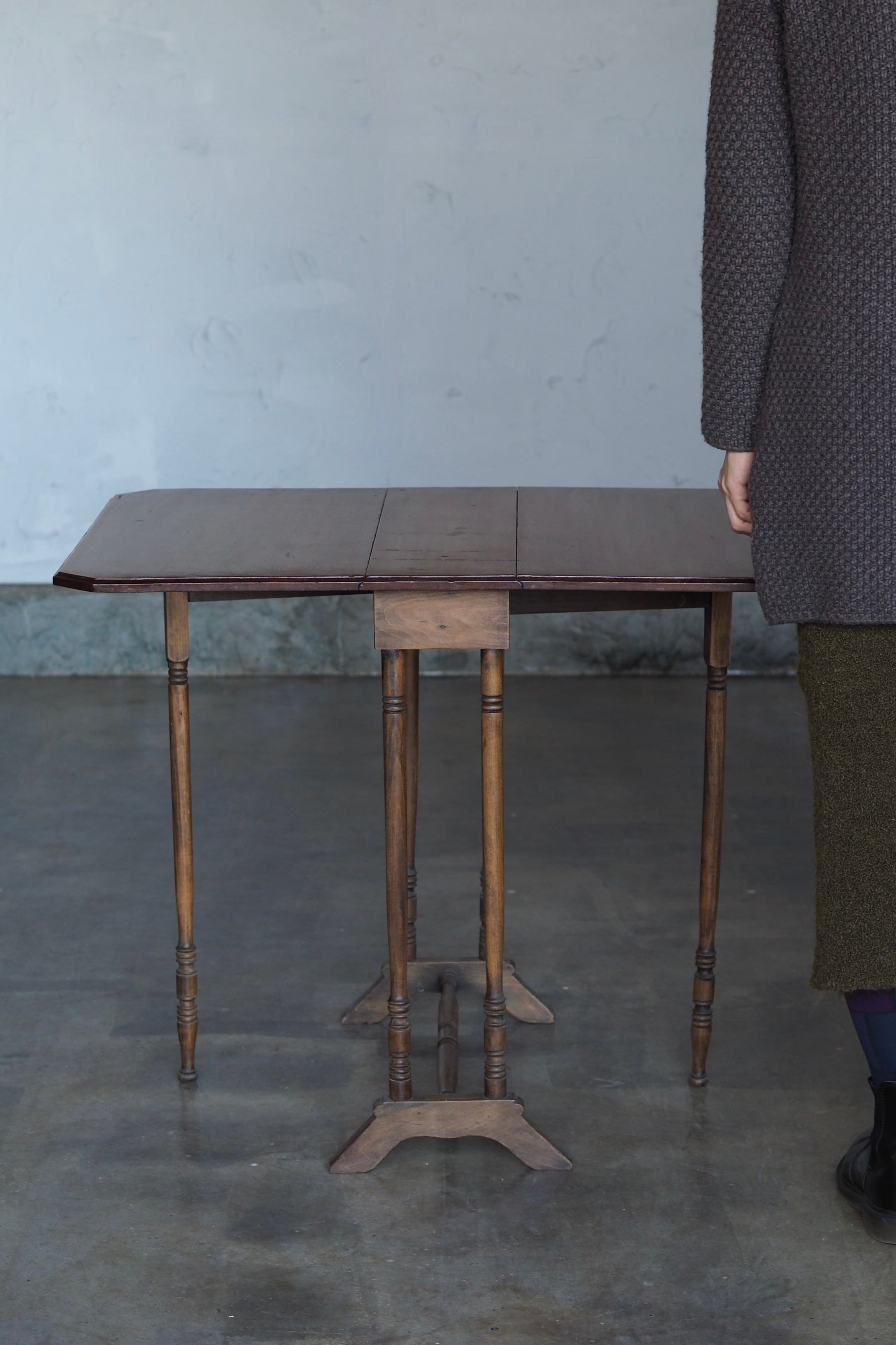アンティークゲートレッグテーブル-antique mahogany table