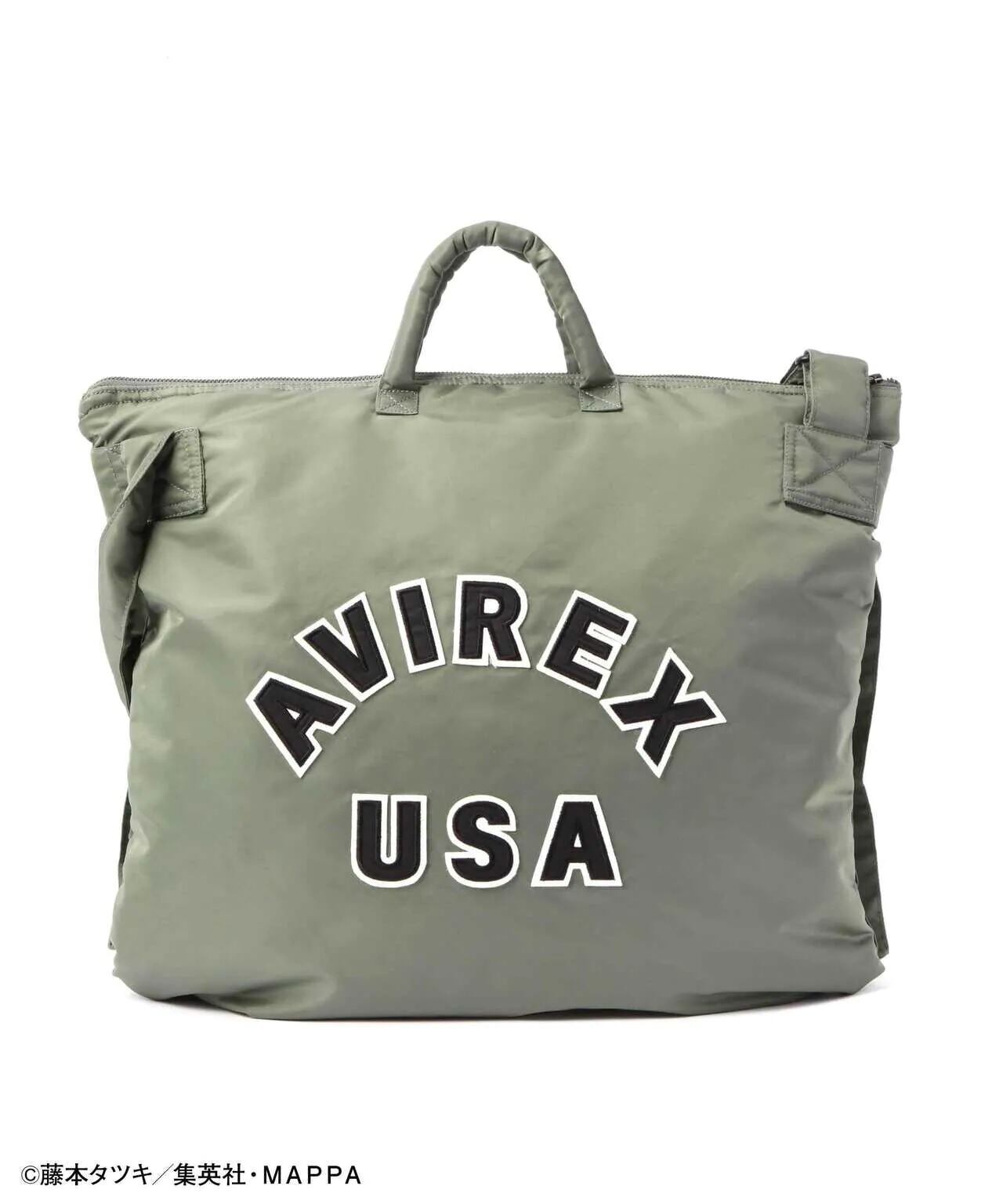 チェンソーマン × AVIREX ヘルメットバッグ チェンソーマン × ONEMADE AVIREX》SPECIAL HELMET BAG Sage | 武蔵