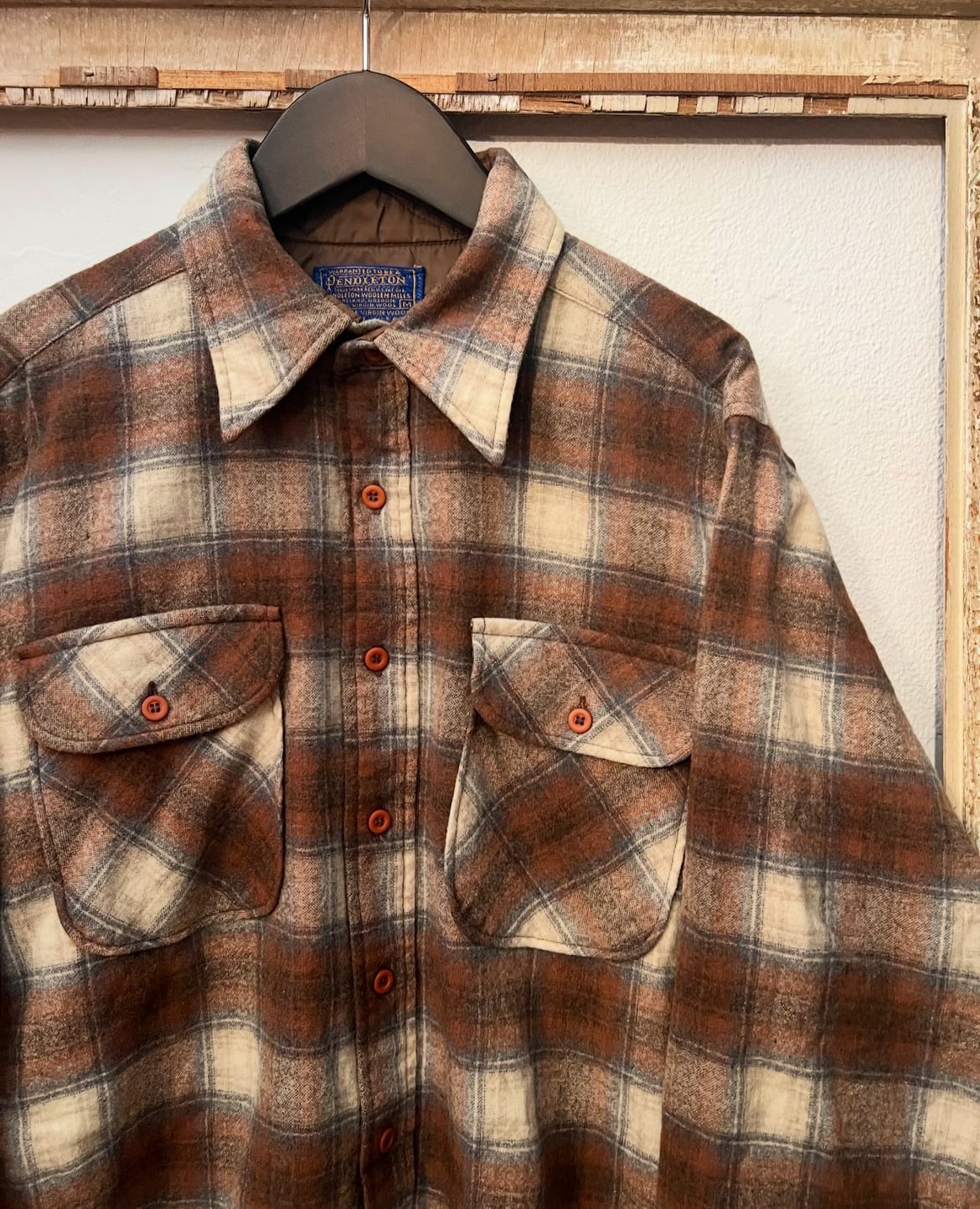 ヴィンテージ Pendleton 70s ボードシャツ L シャドーチェック ヴィンテージ Pendleton 70s ボードシャツ L シャドーチェック